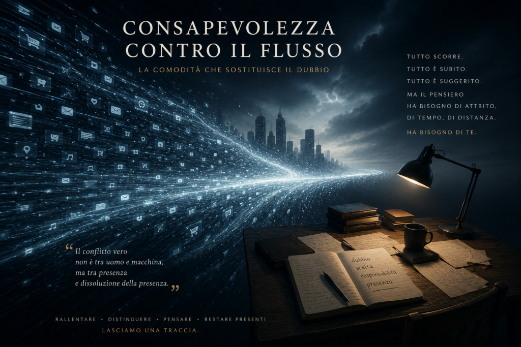 Presenza e consapevolezza contro il flusso
