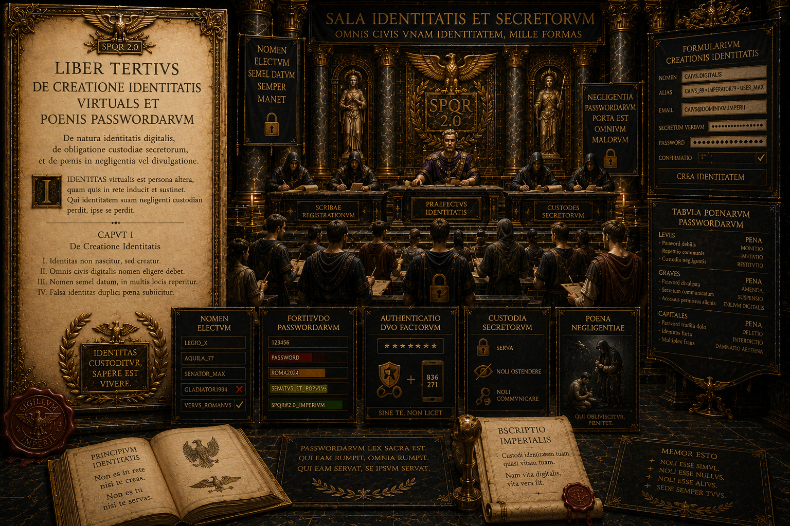 Liber Tertius De Creatione Identitatis Virtualis et Poenis Passwordarum