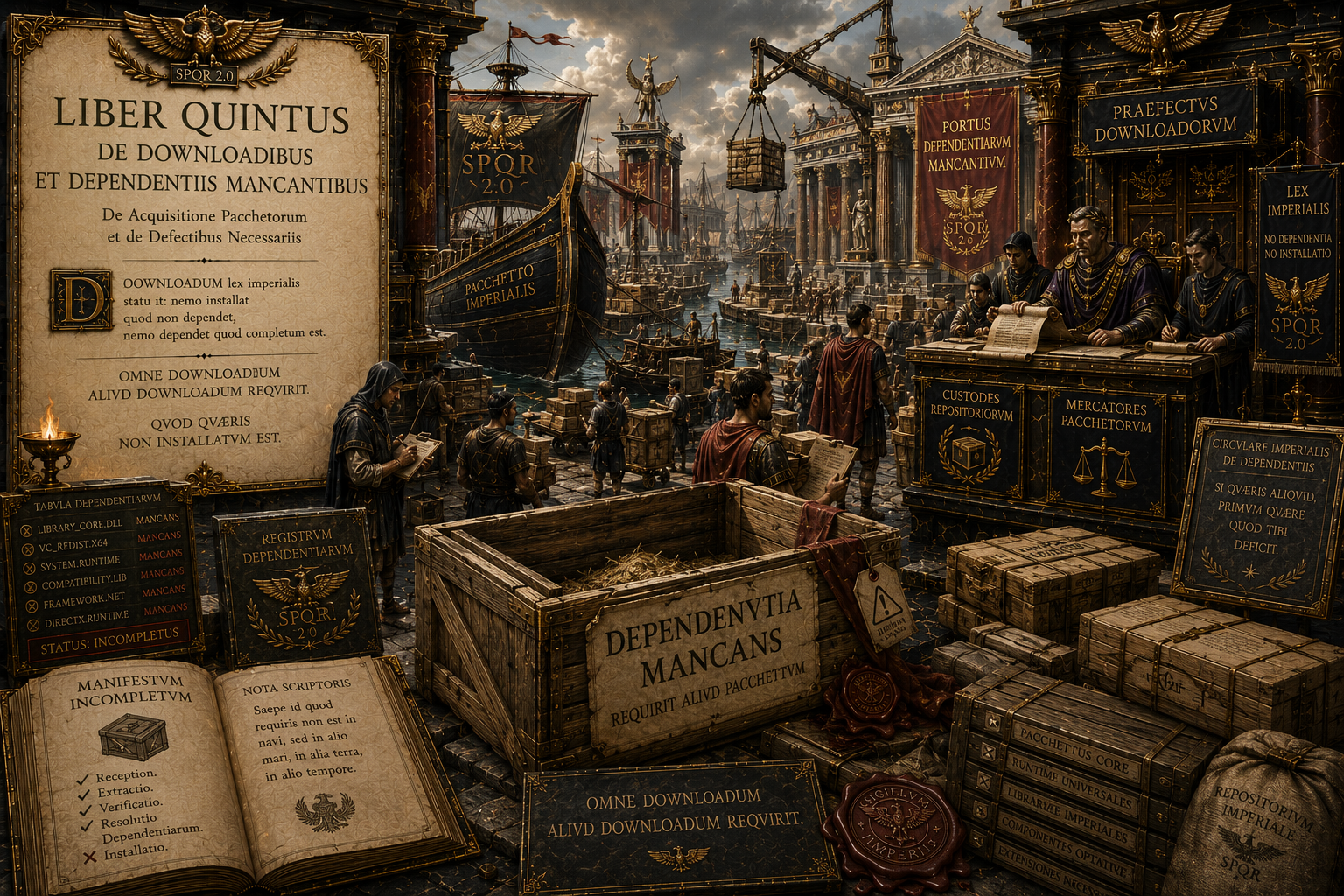 Liber Quintus De Downloadibus et Dependentiis Mancantibus