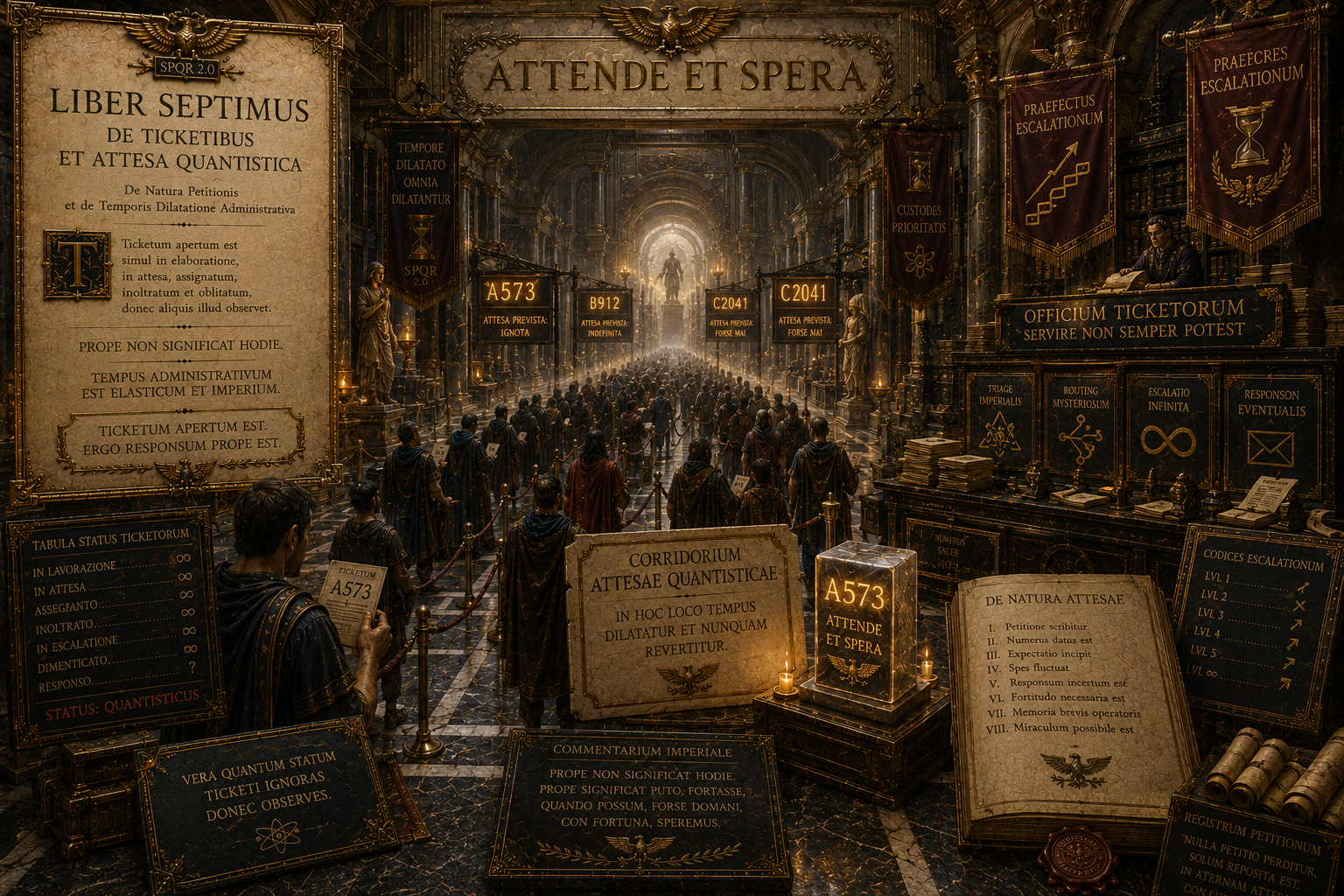 Liber Septimus De Ticketibus et Attesa Quantistica