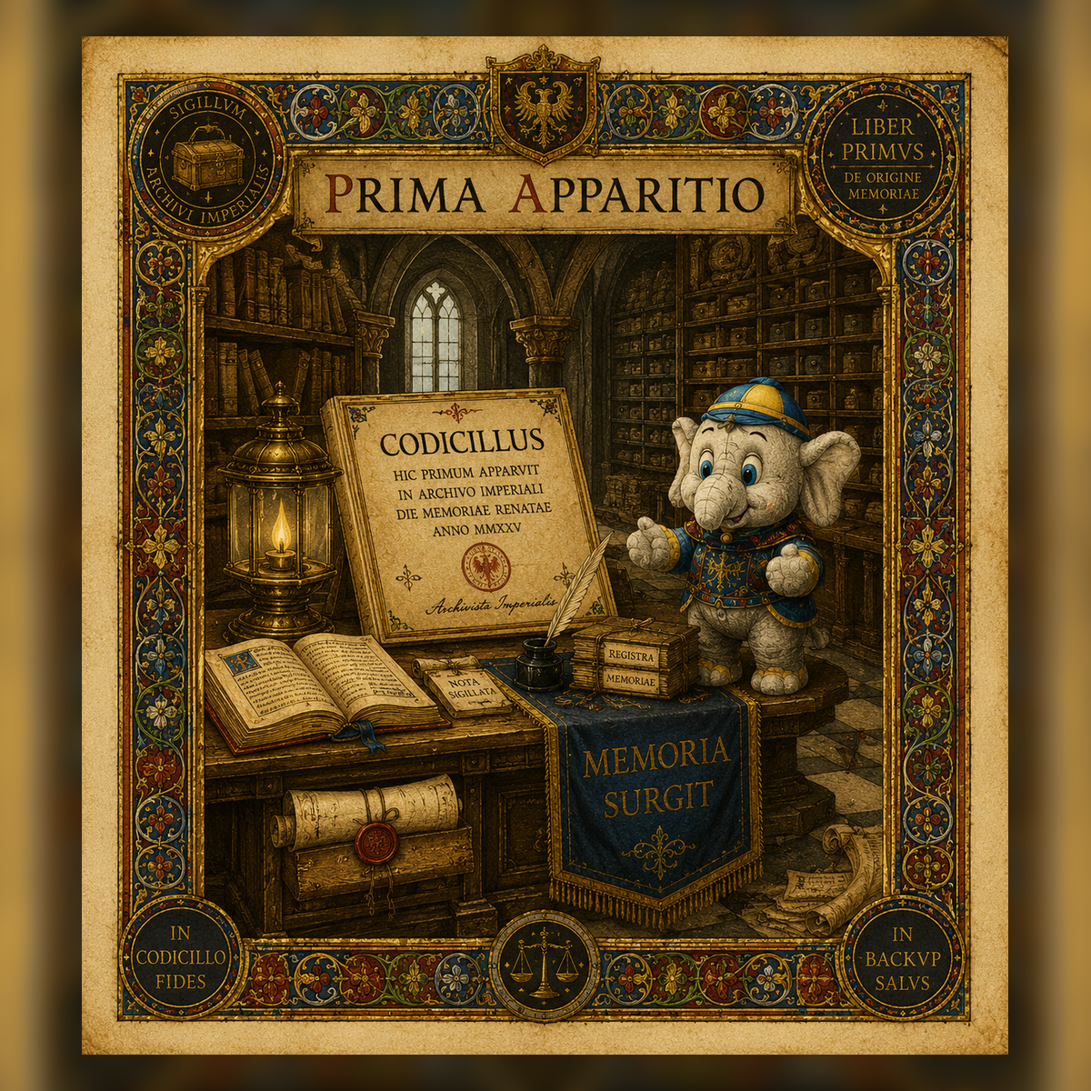 Prima apparizione canonica di Codicillus negli archivi dell Imperium Informaticum.
