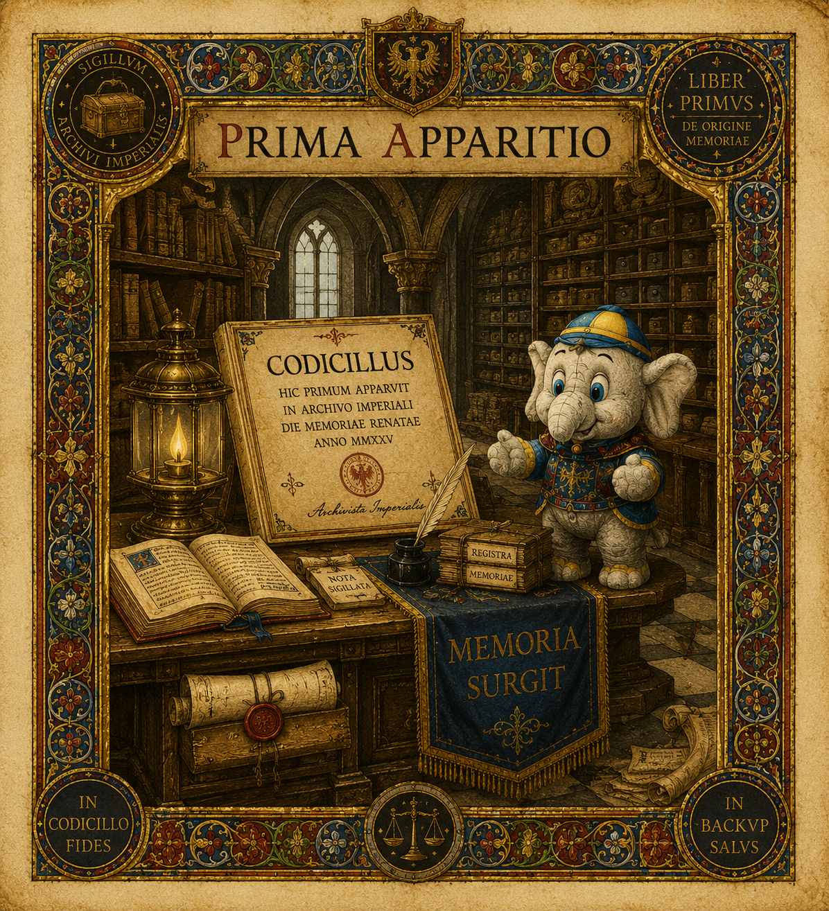 Prima apparizione canonica di Codicillus negli archivi dell Imperium Informaticum.