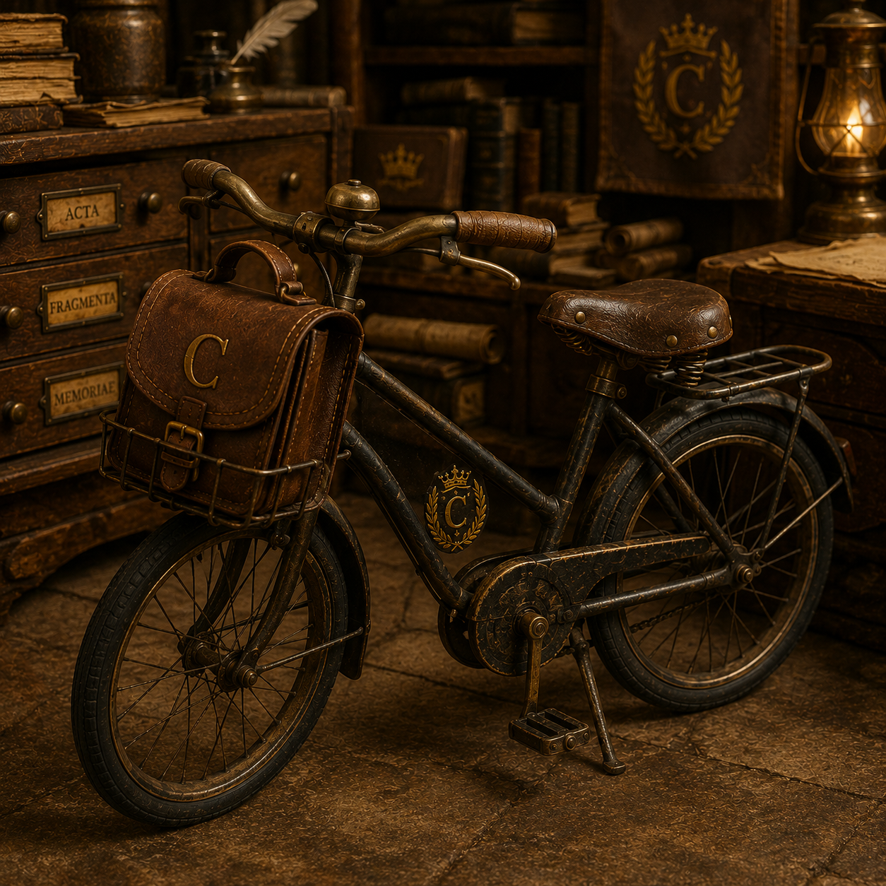 Bicicletta con cestino di Codicillus