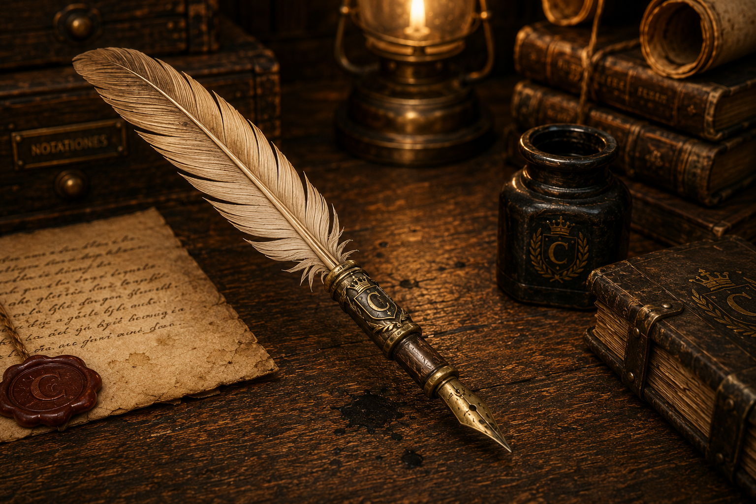 Penna d’archivio del Registrum Magnum